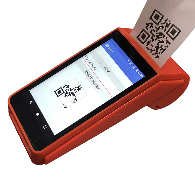 Customizable Handheld Android Smart Barcode Scanner POS Terminal with Thermal Receipt Printer