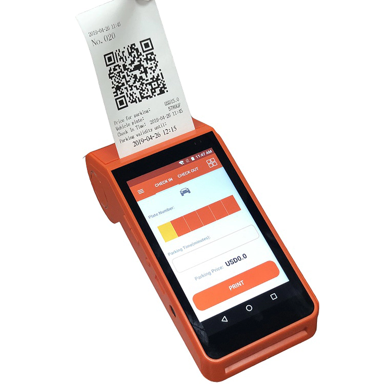 Customizable Handheld Android Smart Barcode Scanner POS Terminal with Thermal Receipt Printer