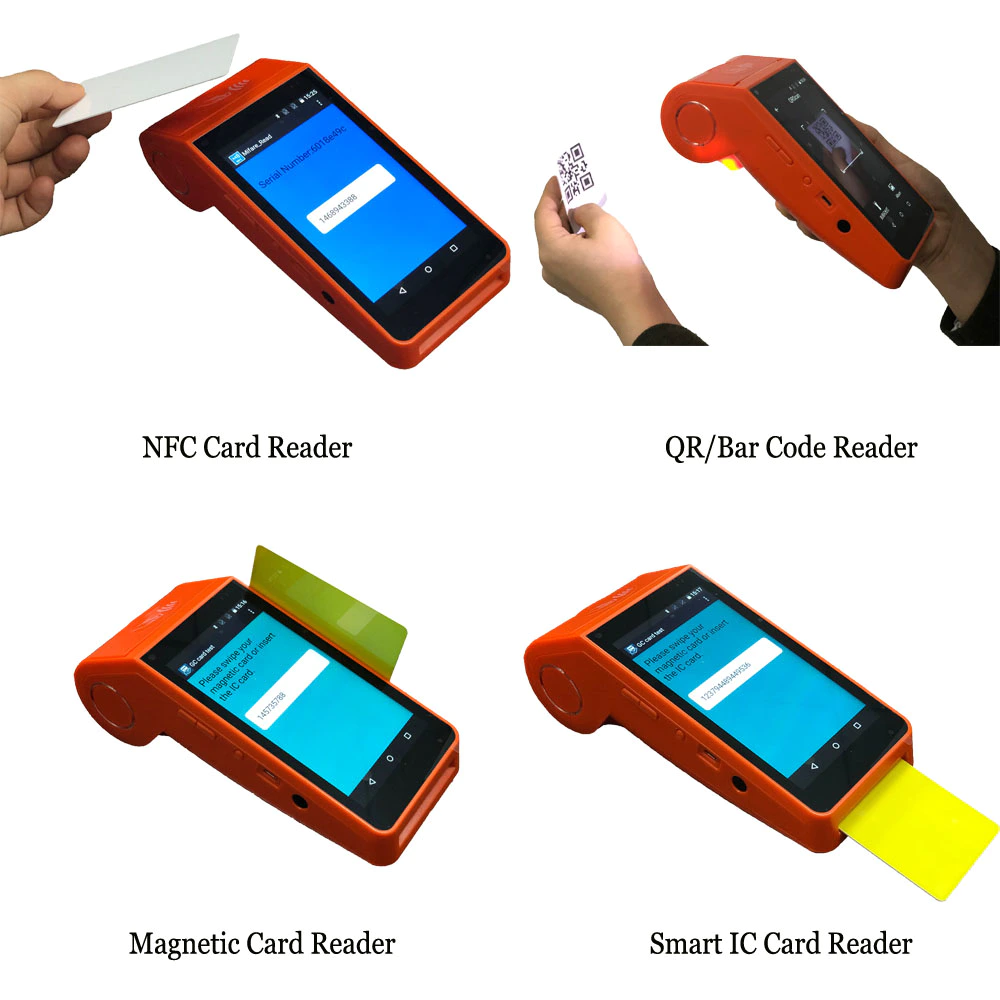 Hot Sale Factory Handheld Smart Android Pos Machine Pos Terminal Device With Printer