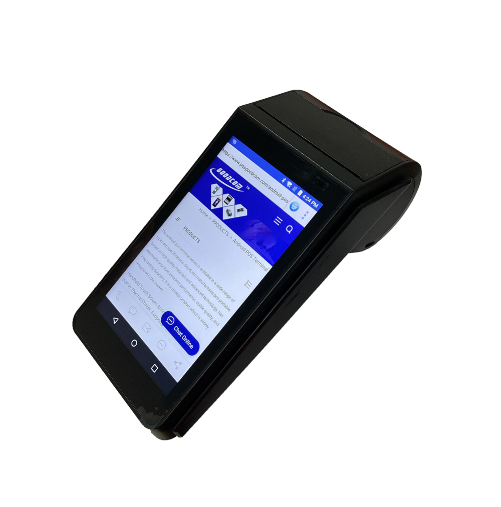 Handheld 1D 2D Barcode Scanner Reader Bluetooth WIFI Android Pos Terminal with Printer