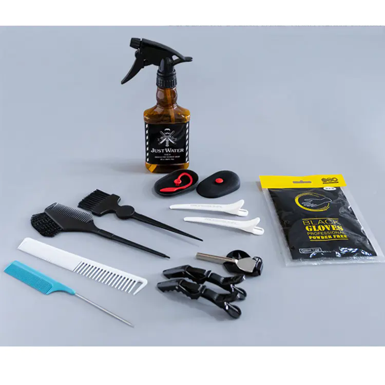 Professional Salon Perming Hairdressing Baber spray Bottle Tint Brush Hair Style Tool Set