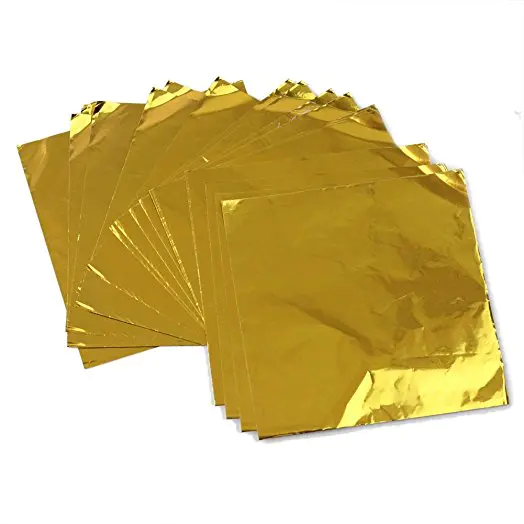 Factory price paper backed aluminum foil for chocolate wrapping
