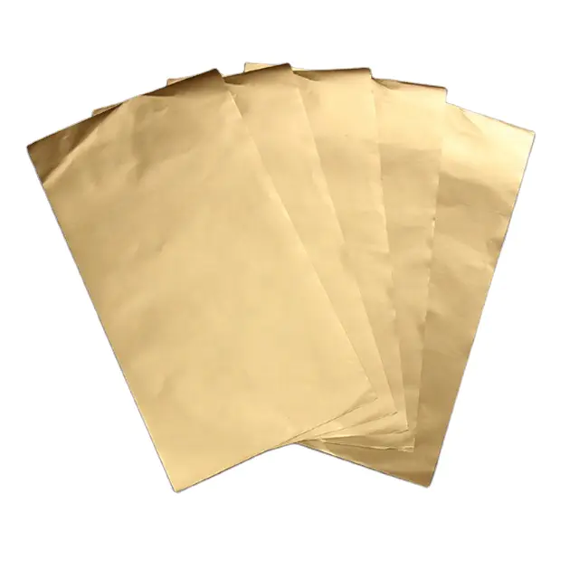 Custom gold chocolate foil paper