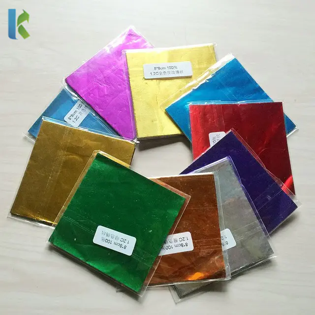 Wholesale Custom Colorful Sugar Chocolate Wrapping Paper Foil