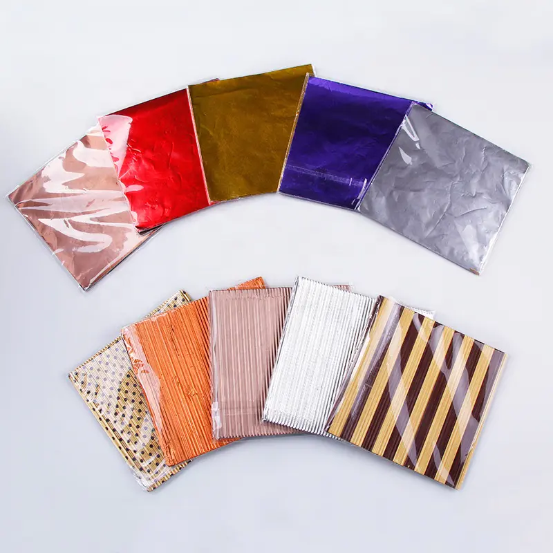 colored corrugated aluminum foil for chocolate wrapping