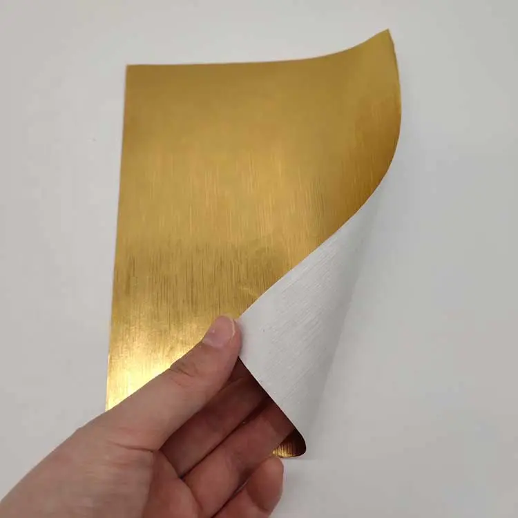golden color aluminum foil paper for chocolate packaging