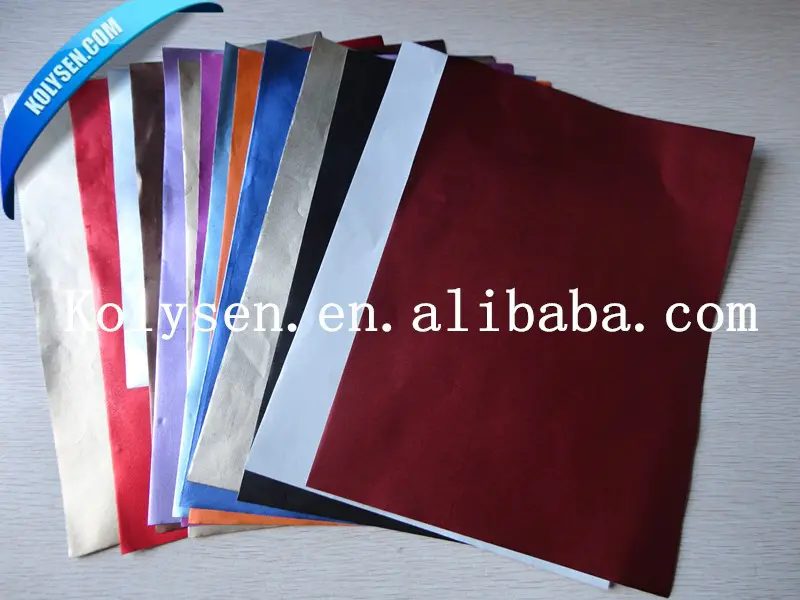 Embossing aluminum foil paper for chocolate packing