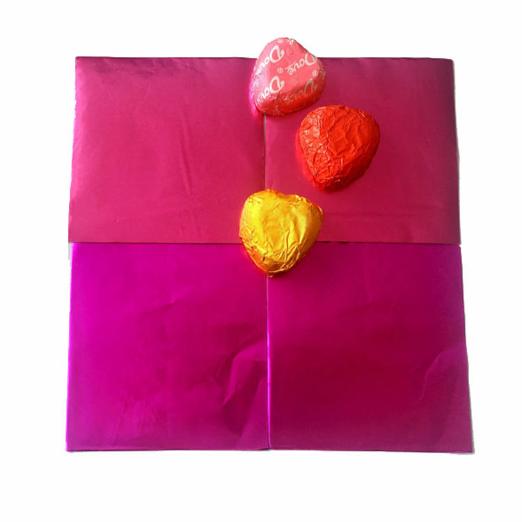 Custom aluminum foil chocolate paper sheets for wrapping chocolate