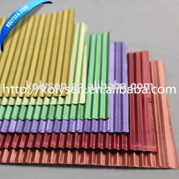 colorful corrugated chocolate aluminium foil wrapping