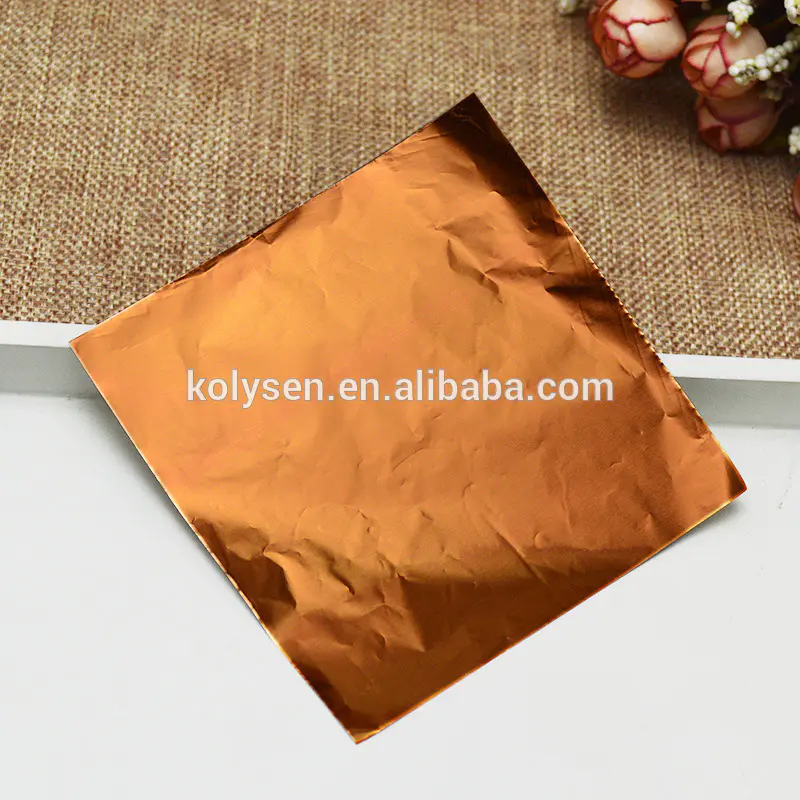 Colorful Chocolate wrapping foil sheet for Christmas Day