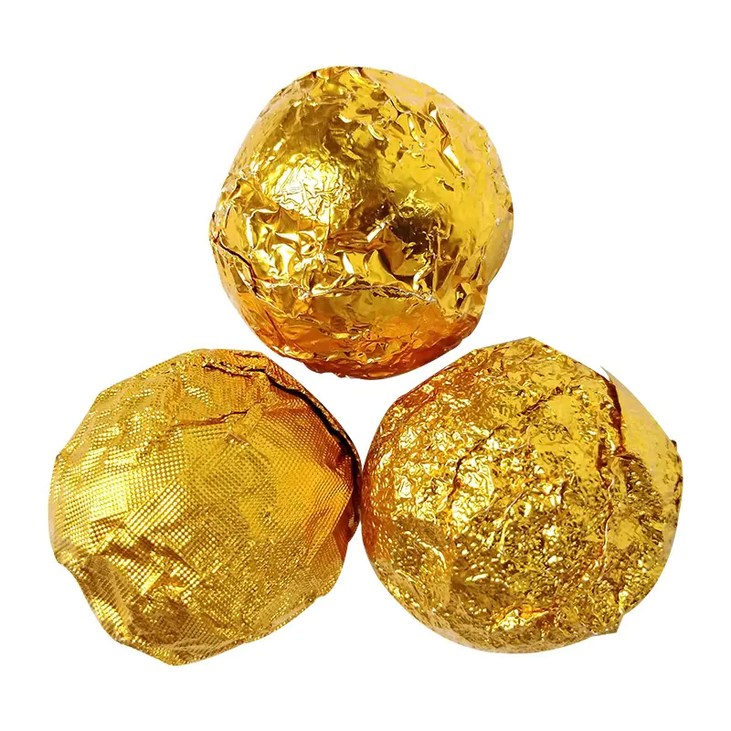 Custom printed gold chocolate aluminum foil in sheet