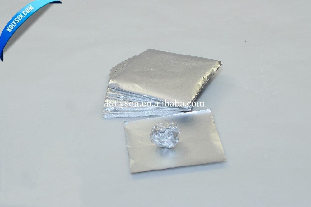 Custom silver colorchocolate aluminum foil
