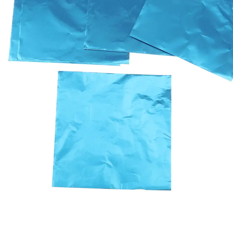 Customizable blue color aluminum chocolate foil sheet
