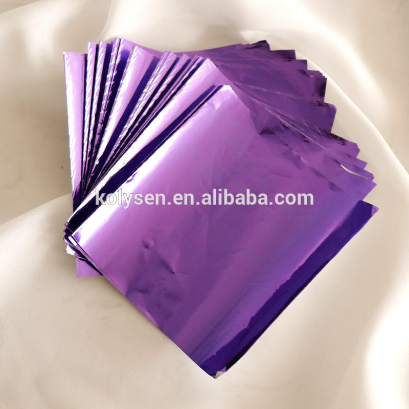 Glossy purple Chocolate aluminum foil wrapping paper