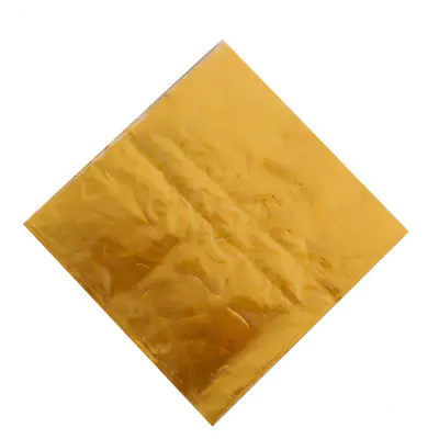 Golden Colored aluminium foil chocolate candy wrapping