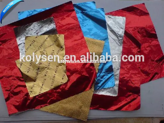 soft temper colorful aluminum foil wrappers for chocolate packaging