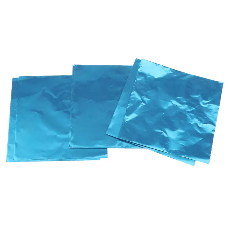 Customizable blue color aluminum chocolate foil sheet