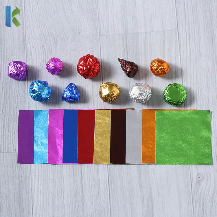 Wholesale Custom Colorful Sugar Chocolate Wrapping Paper Foil