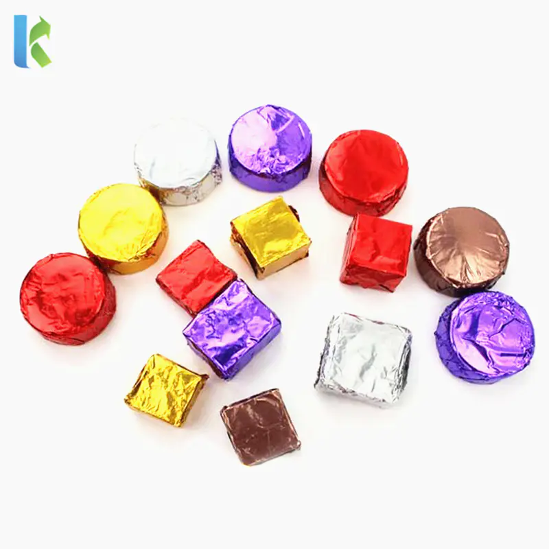 hot sale factory customed printed colorful chocolate wrappers aluminum foil