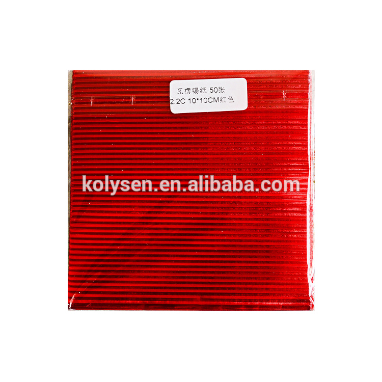 Customized Corrugated Pre Cut Sheet Aluminum Foil forChocolate Packaging made in china