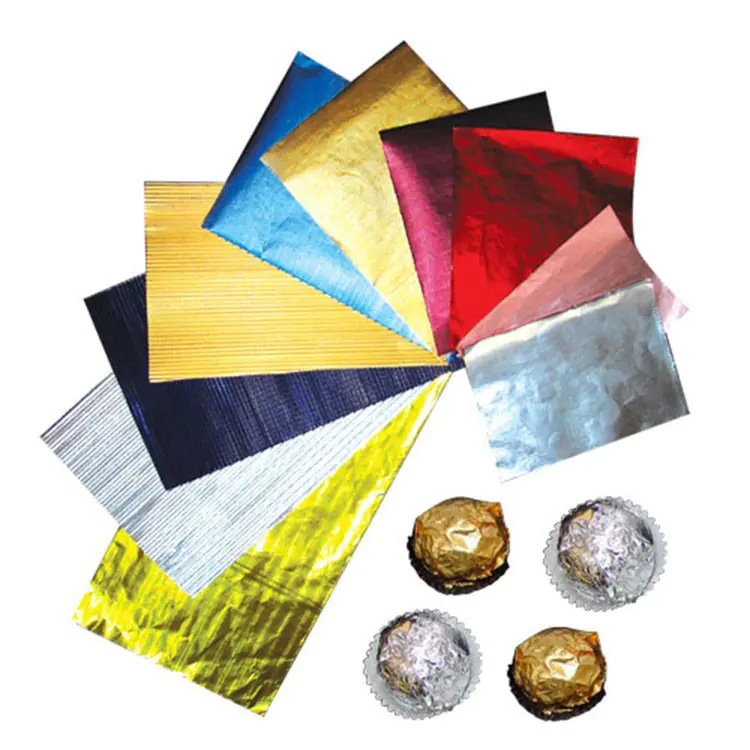 Customized Aluminum Foil Food Wrapping Paper for Chocolate/Butter/Chewing Gum/Bouillon Cube Packaging