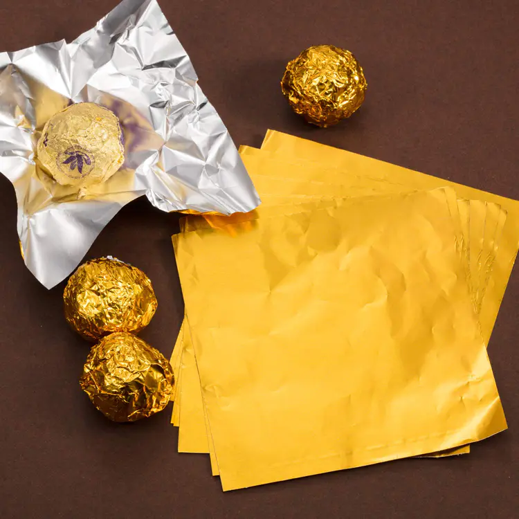 Food grade aluminium gold foil for chocolate coin