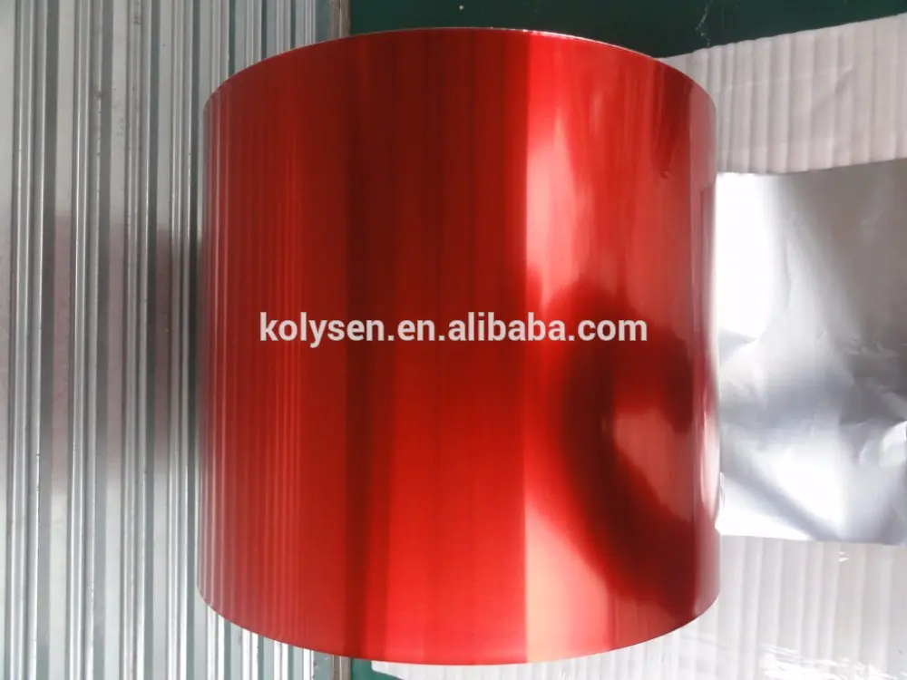 Christmas Red aluminum foil in roll for coin chocolate