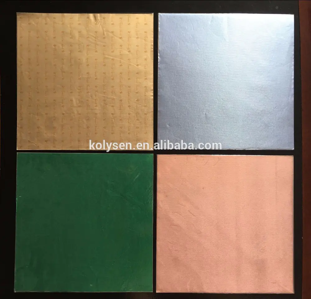 Chocolate wrapping foil laminated wax paper