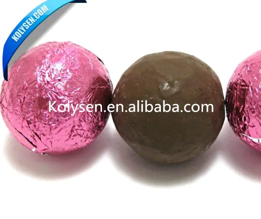 KOLYSEN Custom printed food grade candy wrapper aluminum foil silver foil chocolate bar Wholesale