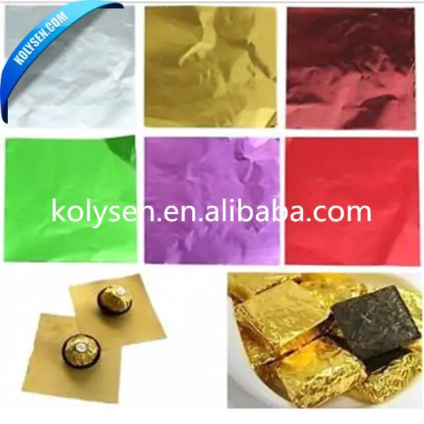 Embossed/corrugated chocolate candy foil wrappers manufacturers