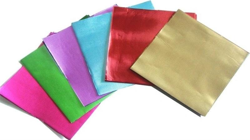 wholesale high quality colorful customized aluminum foil for chocolate