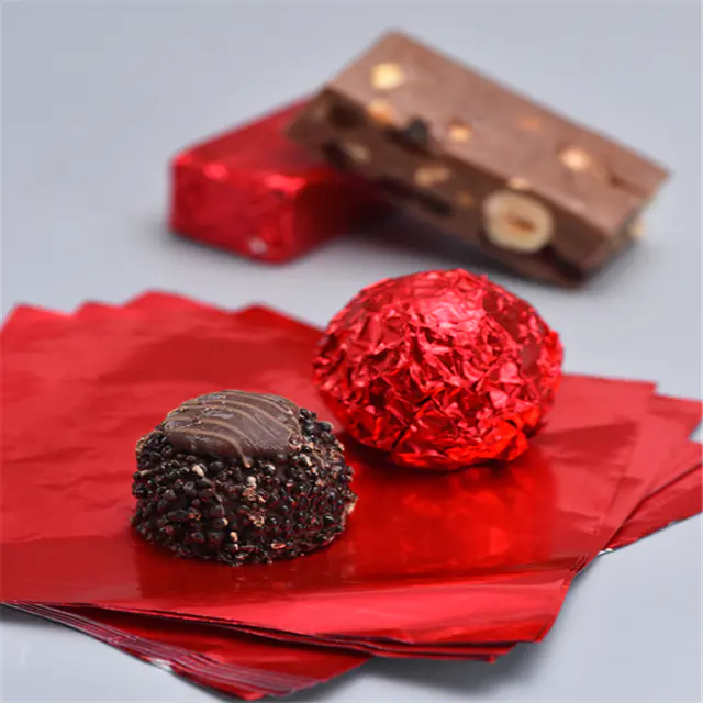KOLYSENCustomizedfood grade non-fading red color aluminum foil packing for chocolate Export from China