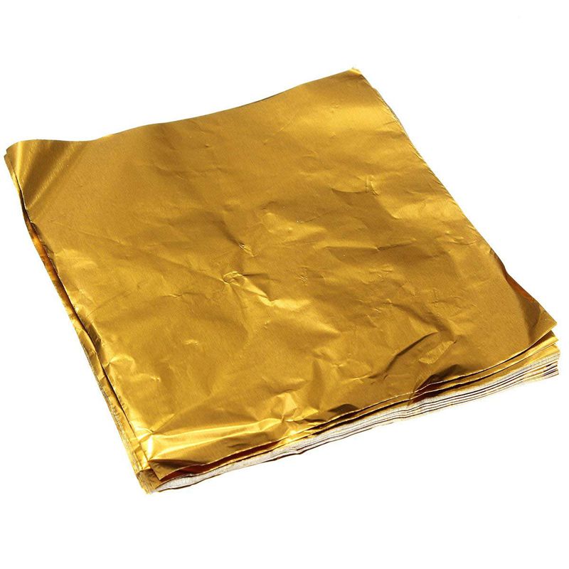 Printed Colorful Embossed Food Grade Gold Aluminum Foil for