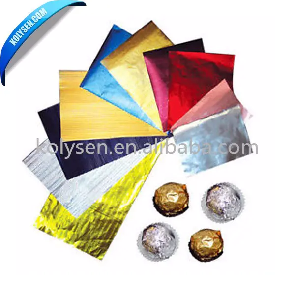 Embossed/corrugated chocolate candy foil wrappers manufacturers