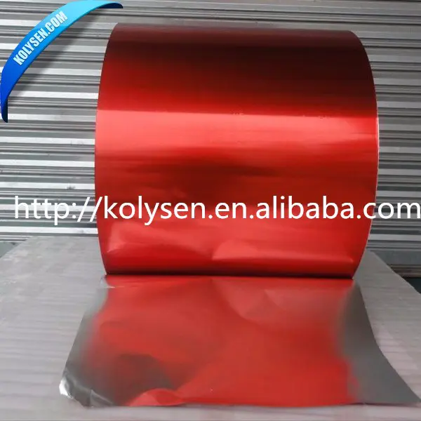 KOLYSENCustomizedfood grade non-fading red color aluminum foil packing for chocolate Export from China