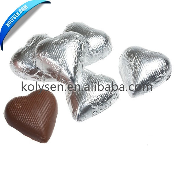 Factory Price Custom printed food grade silver foil chocolate bar wholesale