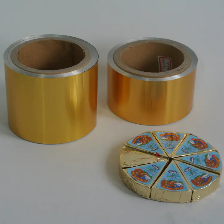 Triangle Cheese Packing Gold Foil