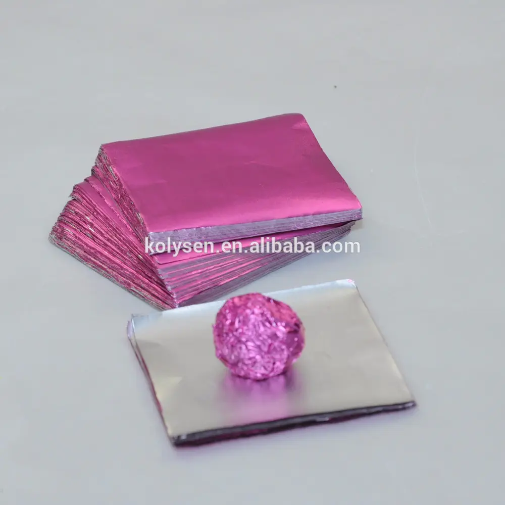 Aluminium foil for chocolate tablet packing