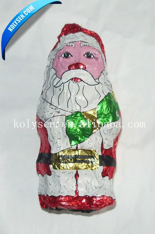 Customized food grade non toxic Bulk Christmas Chocolates wrapping aluminum foil Wholesale