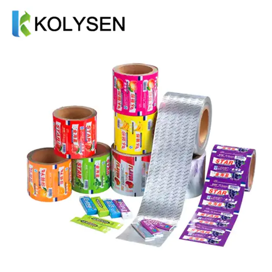 Custom Aluminum Foil Paper for chewing gum packing