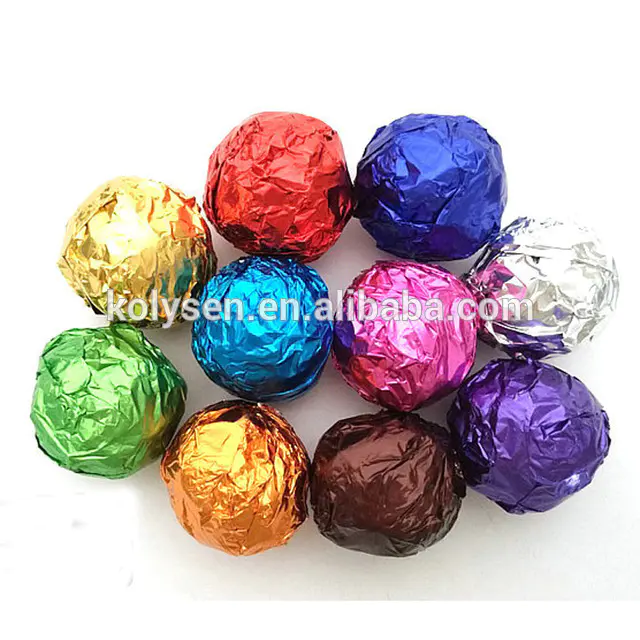 Wholesale candy bar packaging material foil square