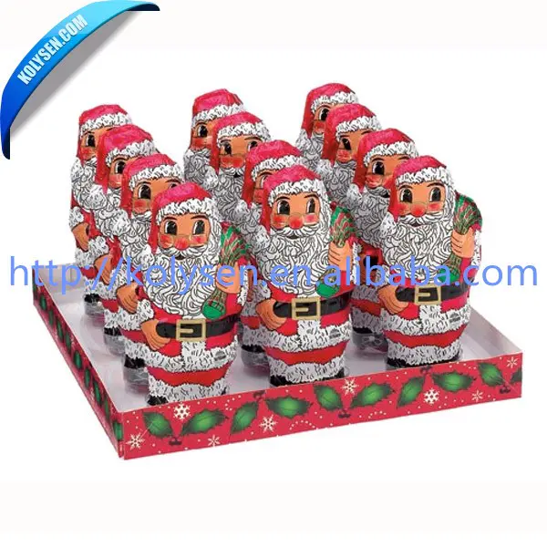 Santa Claus / Christmas printed aluminum foil for chocolate wrapping