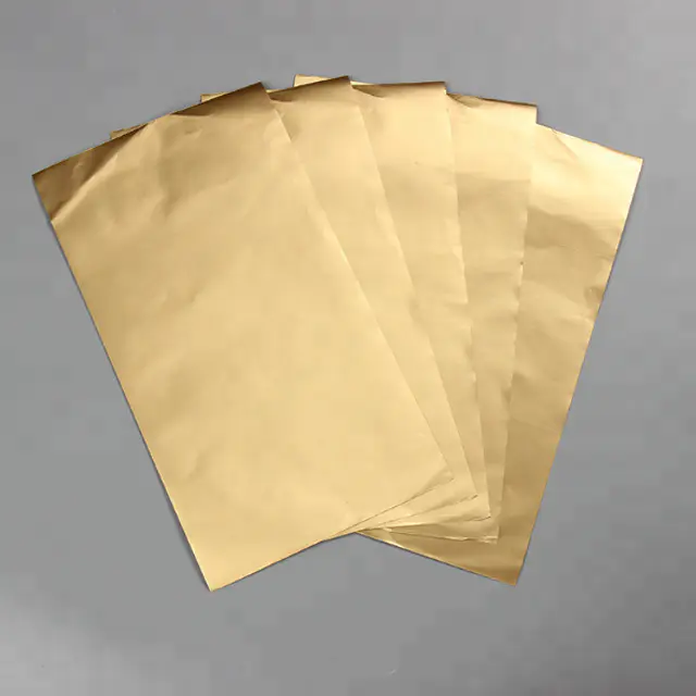 Kolysen high quality golden color aluminum foil paper