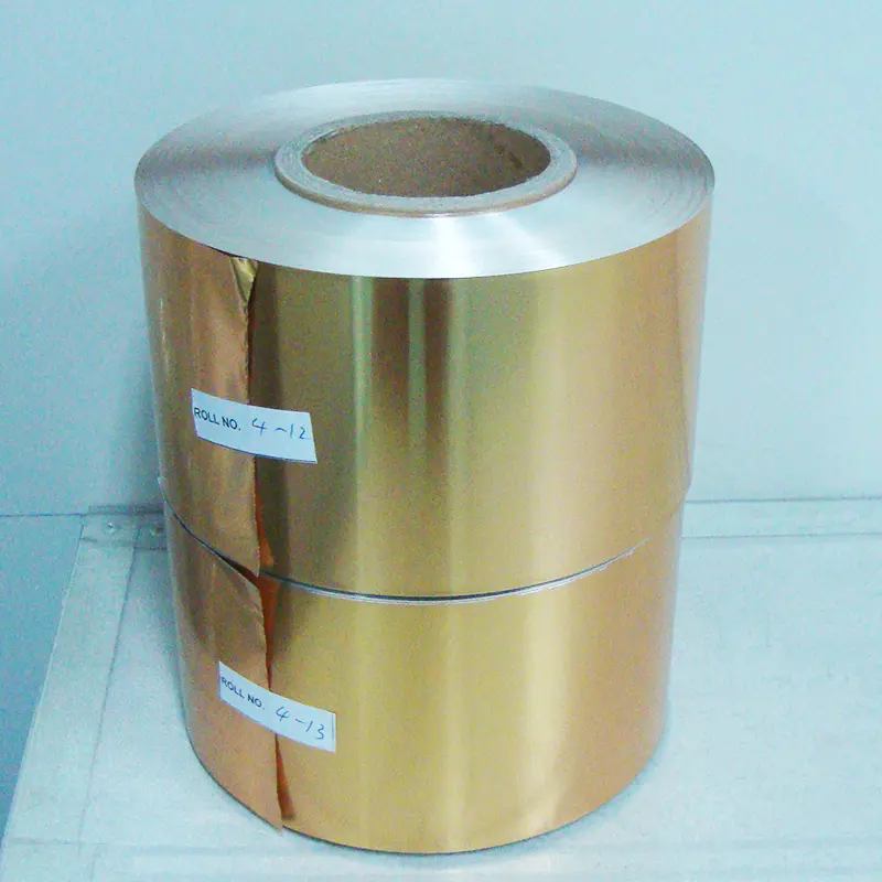 Golden coin chocolates packaging aluminum foil