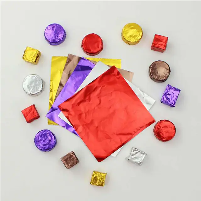 Aluminum Foil wrapping Chocolate/foil wrapping candy/ALfoil wrapping paper