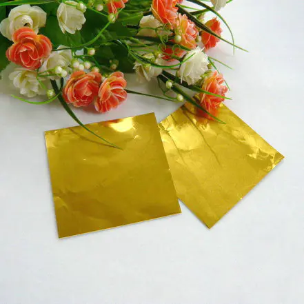 colorful chocolate foil wrapper