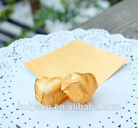 chocolate candy aluminum foil wax laminated paper wrapper
