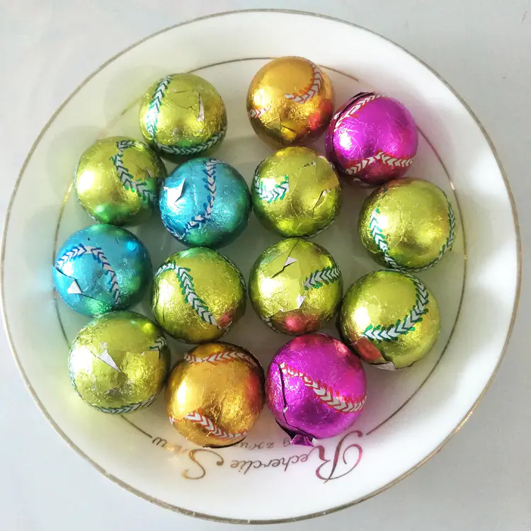 coloured tin foil for easter chocolates wrapping sheets