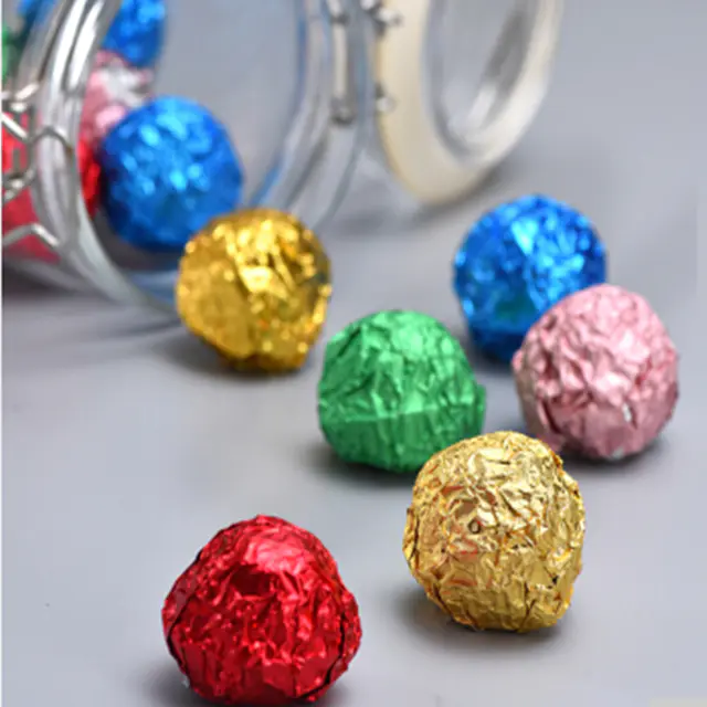 papel aluminio de colores para chocolates aluminum foil packing for chocolate