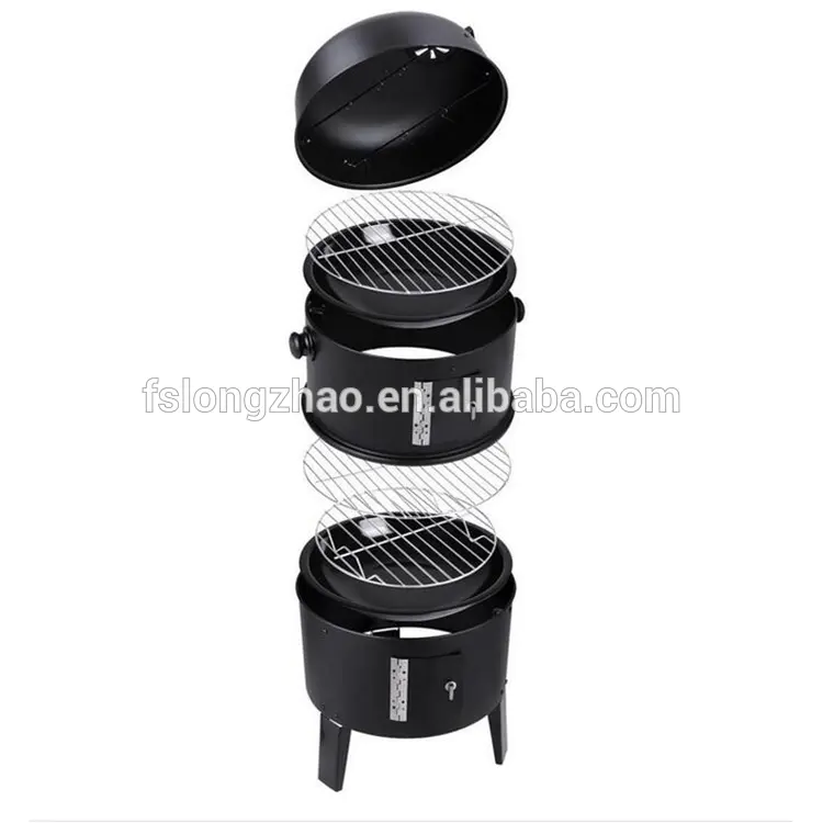 Charcoal barbecue grill smoker heavy duty bbq grill smoker